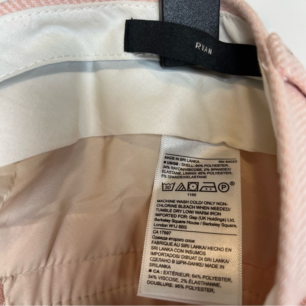 Banana Republic Light Blush Pink Tailored Trousers - Picture 6 of 6